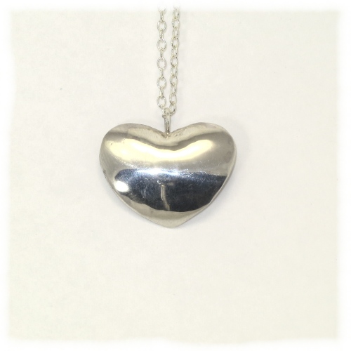 Sterling silver heart pendant